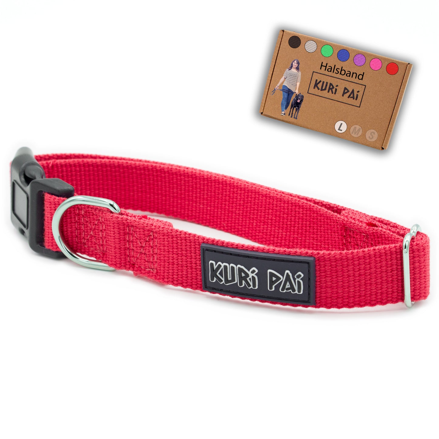 Hundehalsband, rot