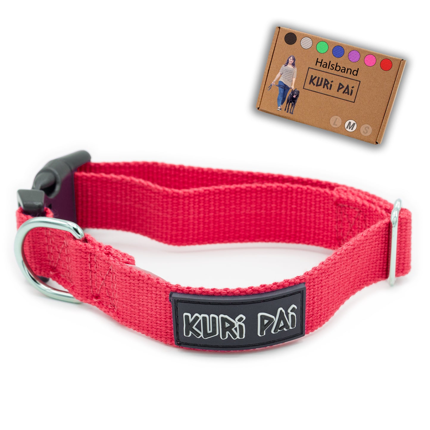 Hundehalsband, rot
