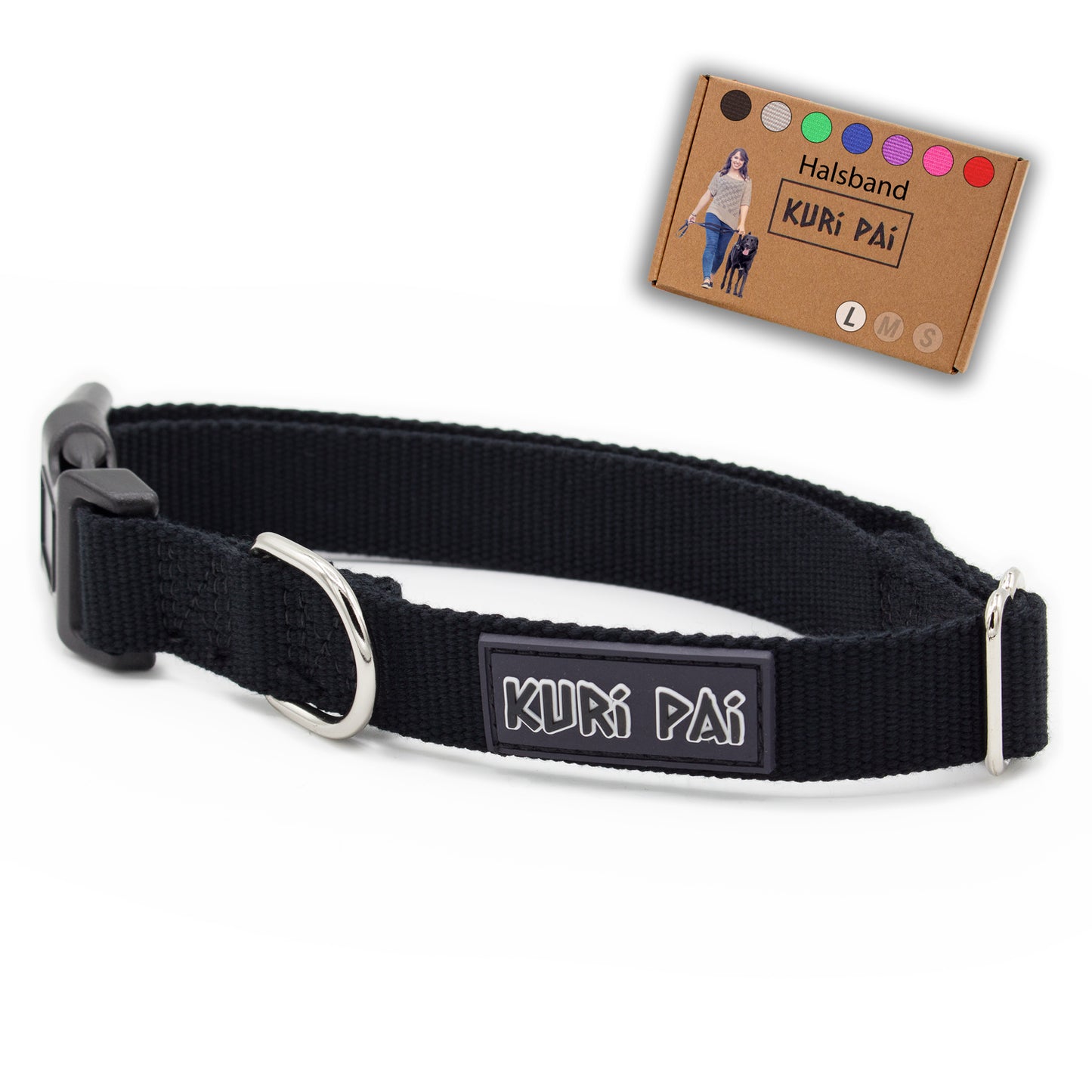 Hundehalsband, schwarz