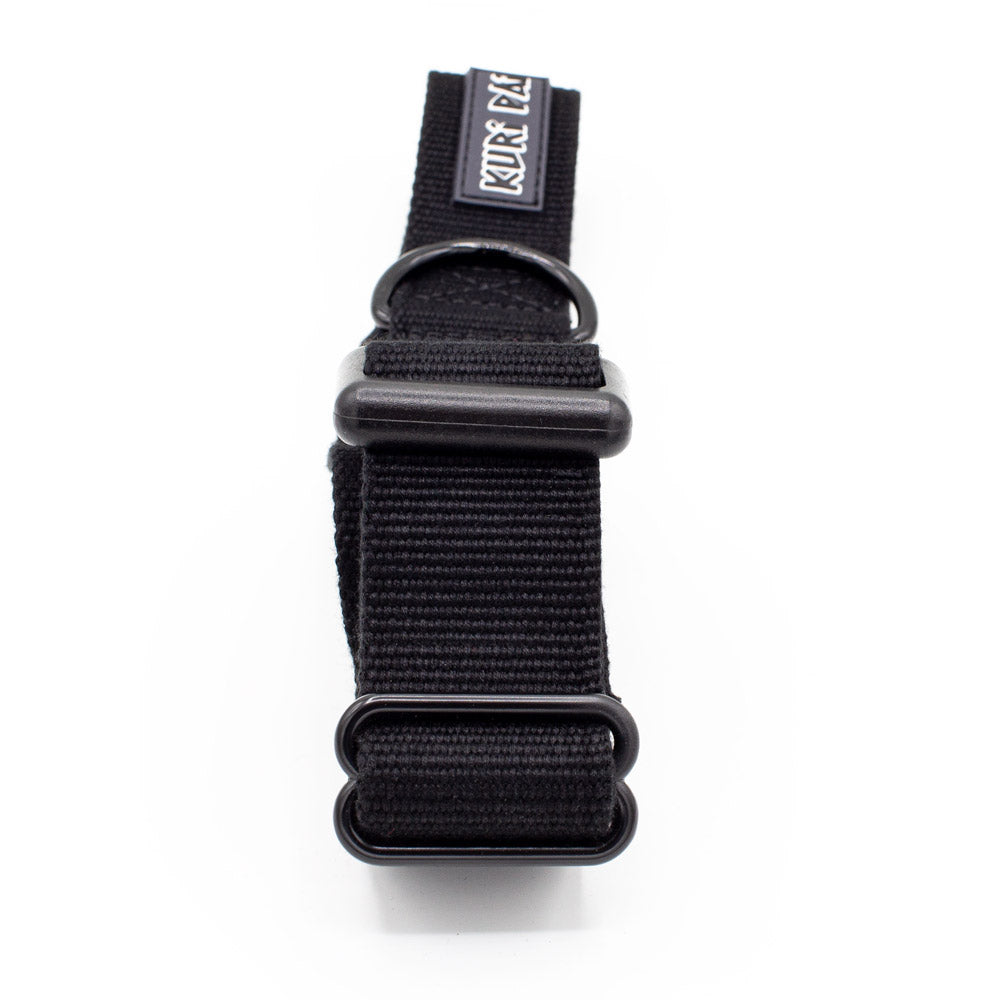 Extra breites Hundehalsband, schwarz