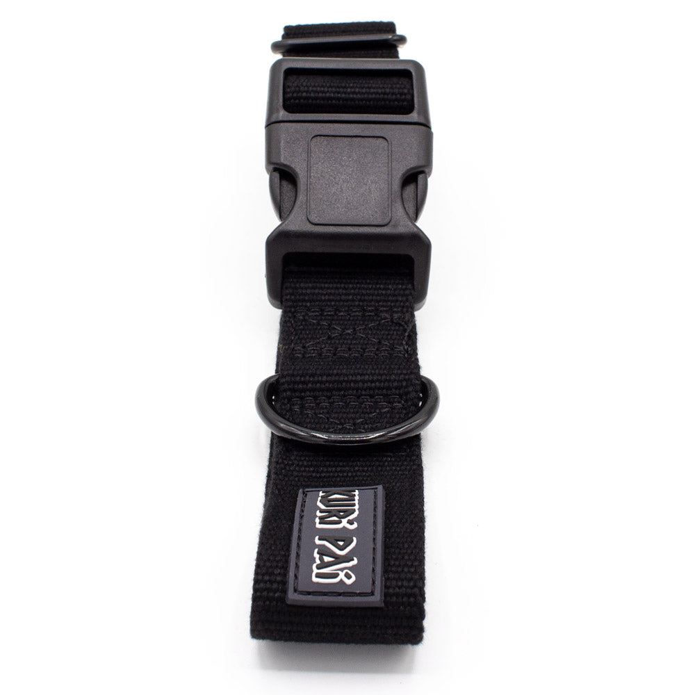 Extra breites Hundehalsband, schwarz