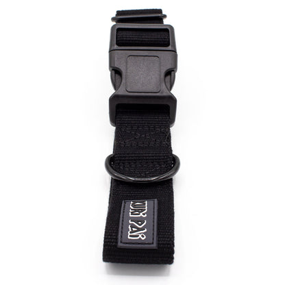 Extra breites Hundehalsband, schwarz