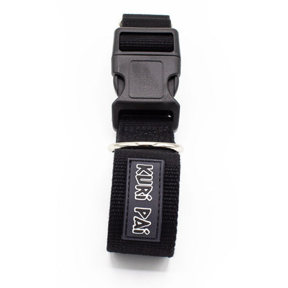 Extra breites Hundehalsband, schwarz